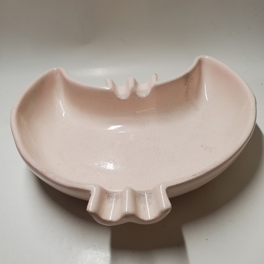 Mid-Century Modern Maddox of California Pale Pink Ashtray Vintage Chic - Picture 2 of 8